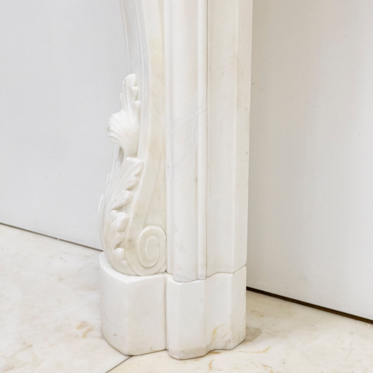 Ornate French Louis Style Statuary Marble Fireplace Surround | The Architectural Forum
