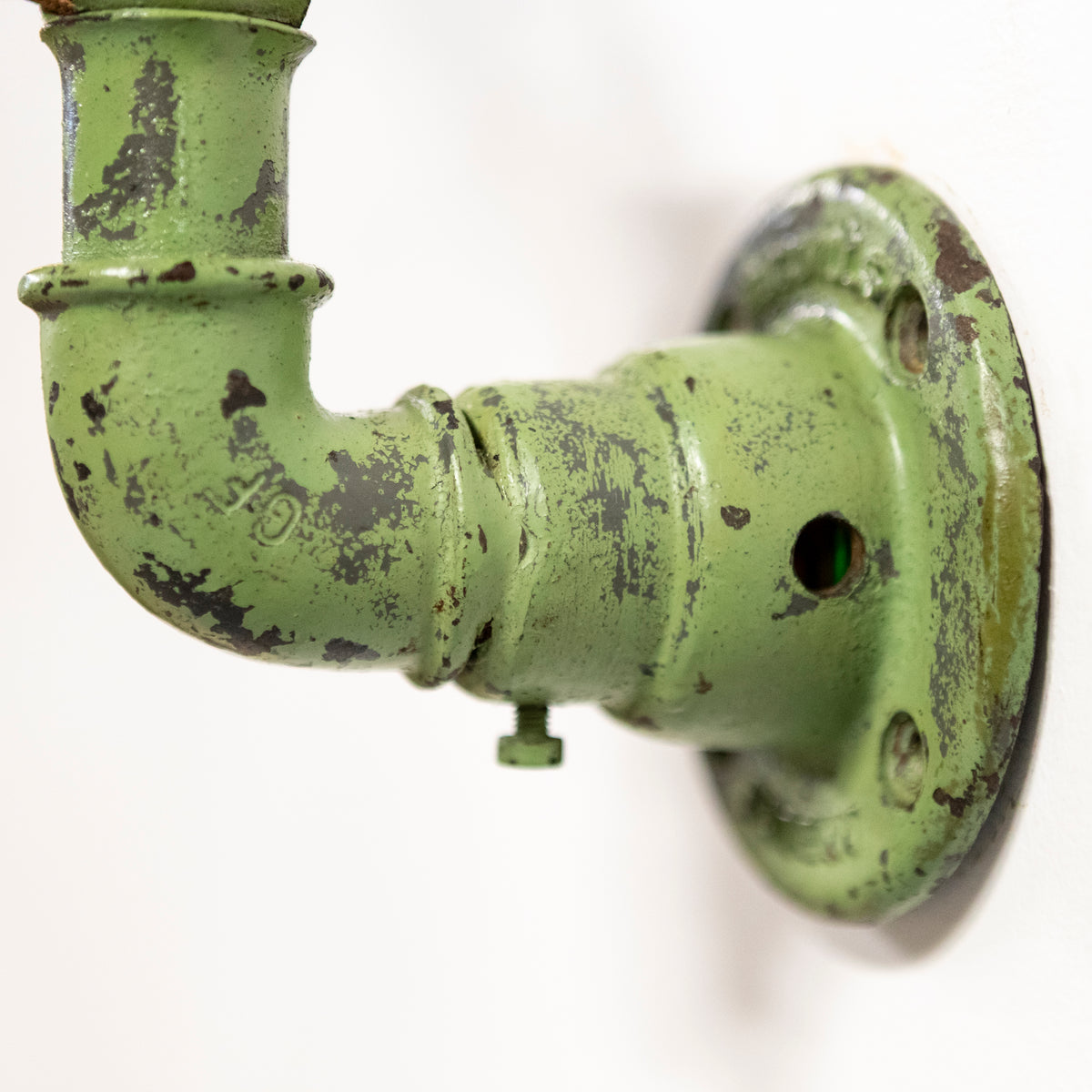 Vintage Industrial Dugdills Green Enamelled Light