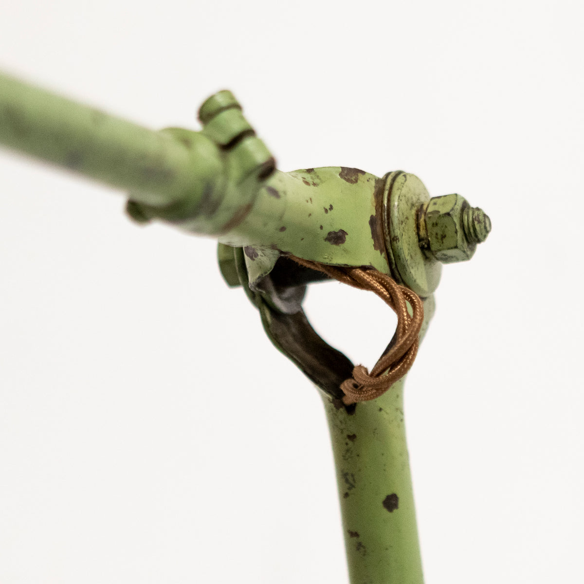 Vintage Industrial Dugdills Green Enamelled Light