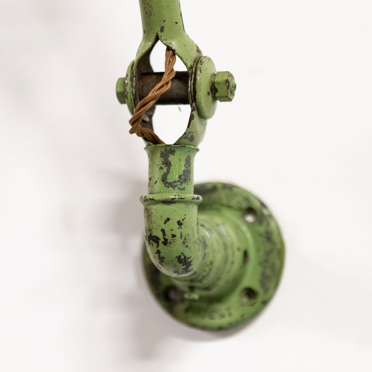 Vintage Industrial Dugdills Green Enamelled Light