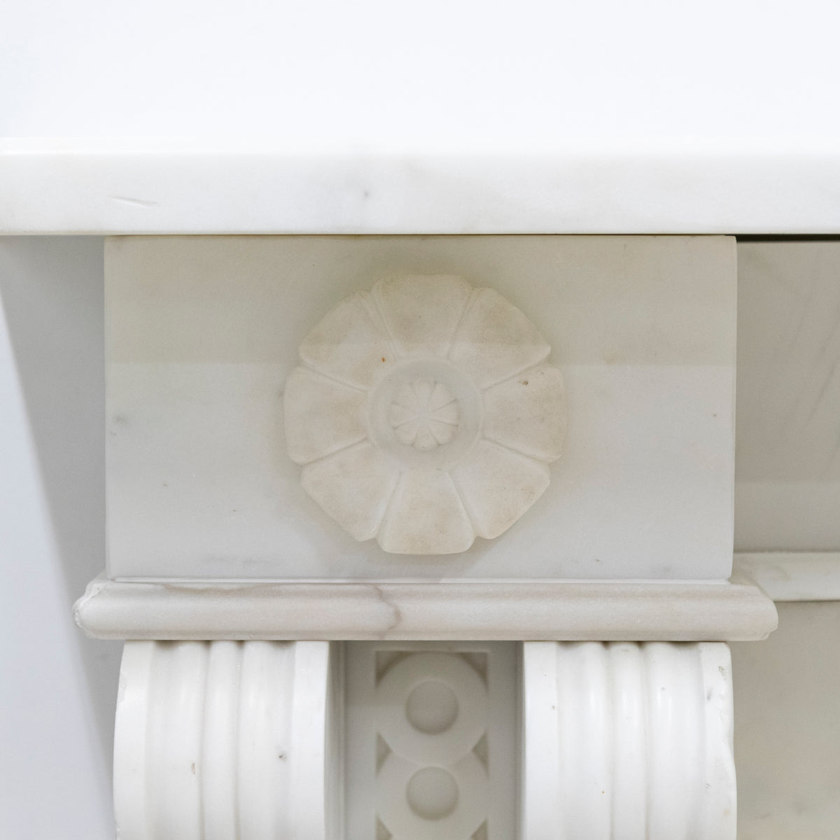 Large Antique Carrara Marble Fireplace Surround | The Architectural Forum