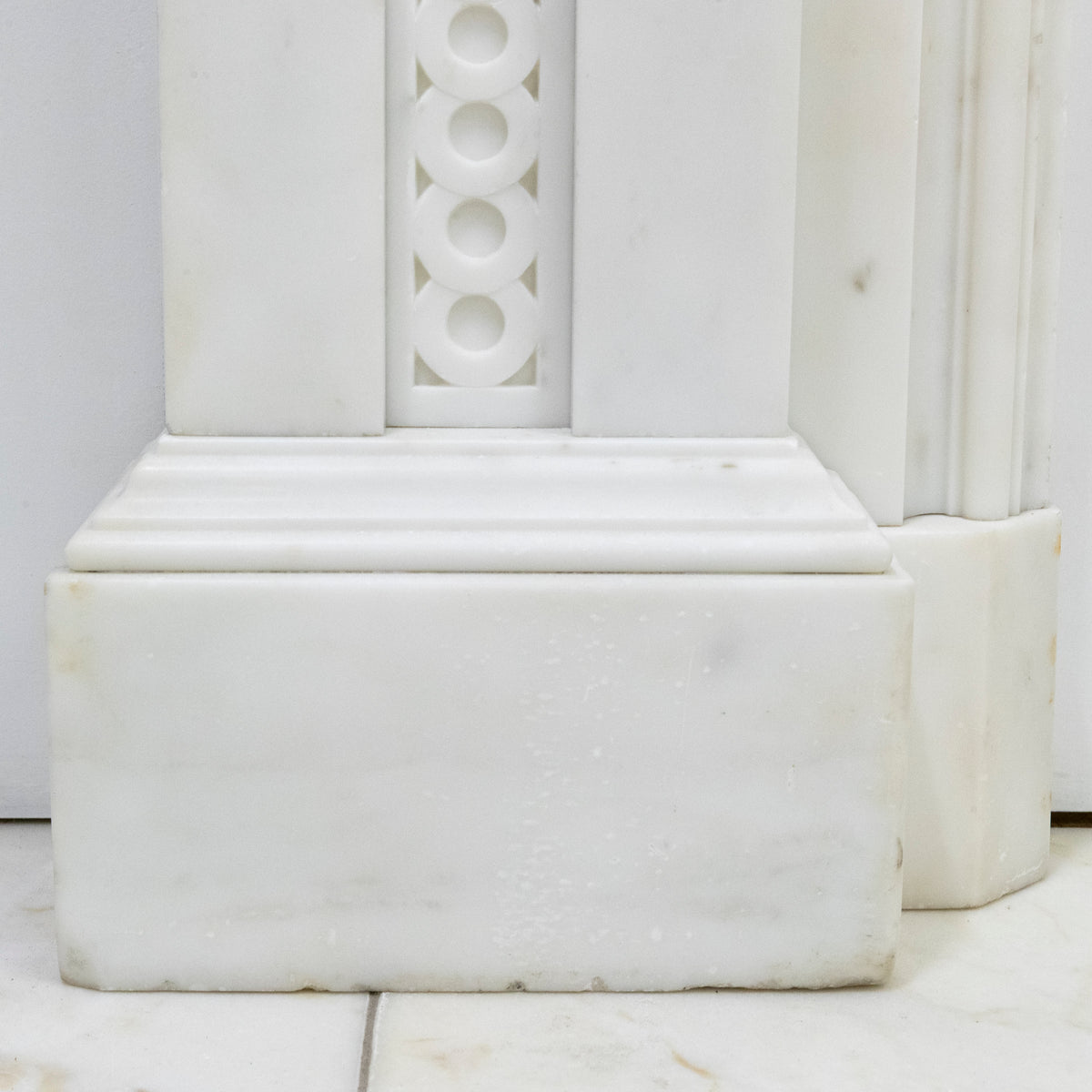 Large Antique Carrara Marble Fireplace Surround | The Architectural Forum