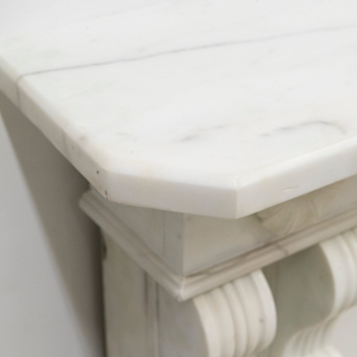 Large Antique Carrara Marble Fireplace Surround | The Architectural Forum