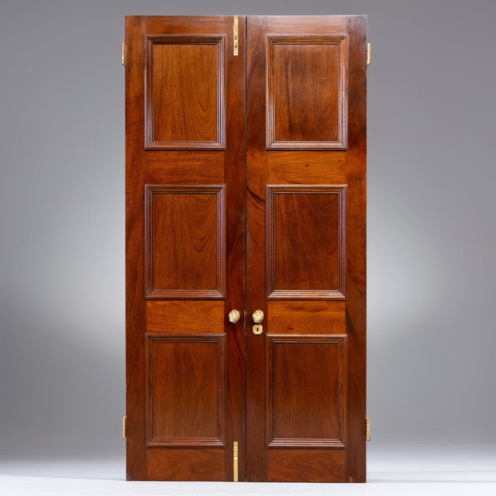 Large Reclaimed Solid Mahogany Double Doors | The Architectural Forum