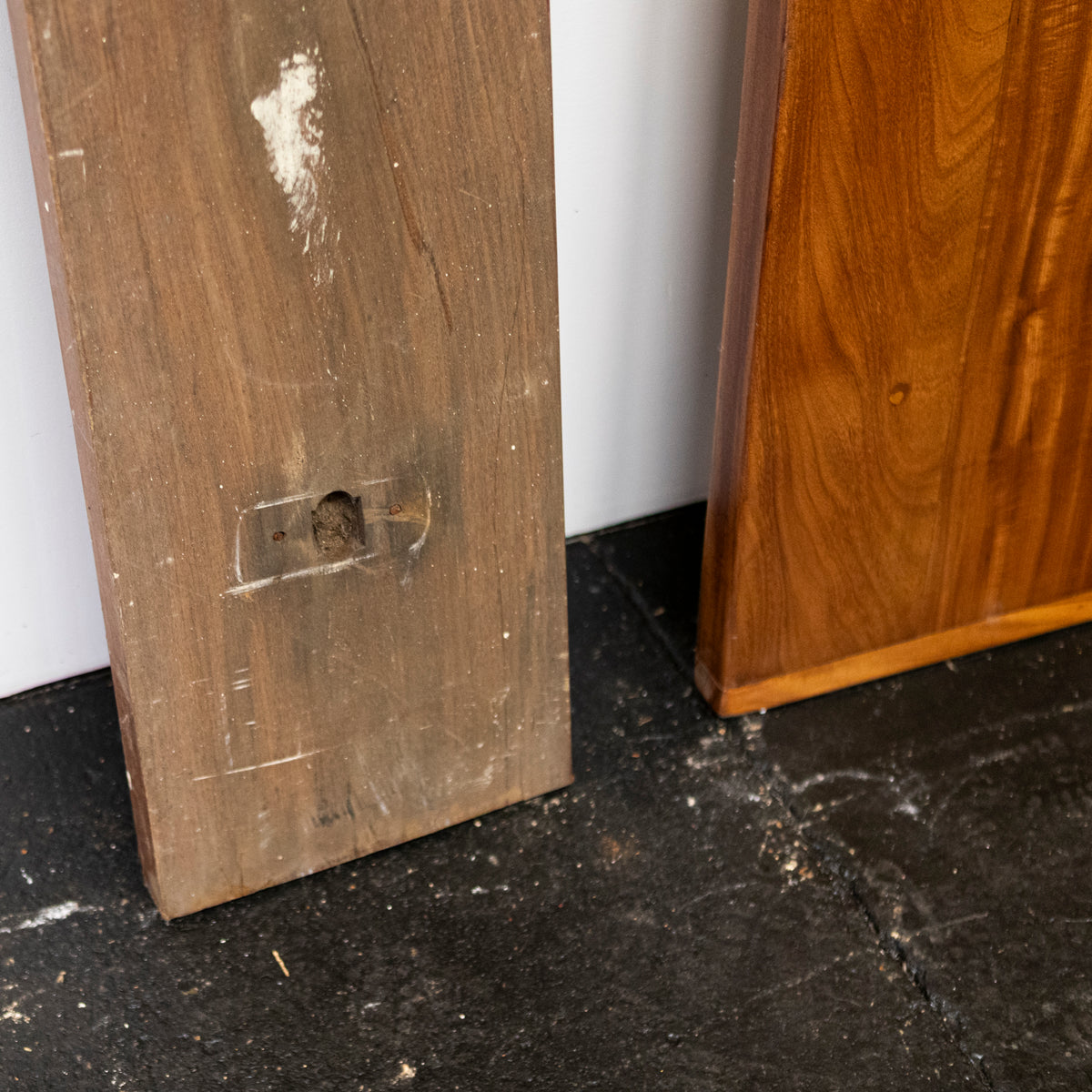 Reclaimed Afromosia Bespoke Worktop & Tabletop Pieces | The Architectural Forum