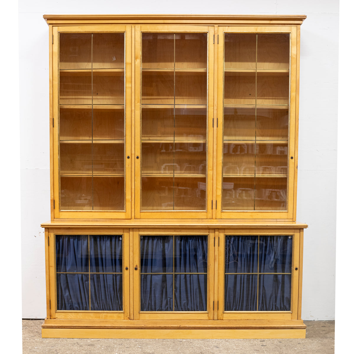 Reclaimed Mid-Century Georgian Style Bookcase | Glazed Cabinet | The Architectural Forum