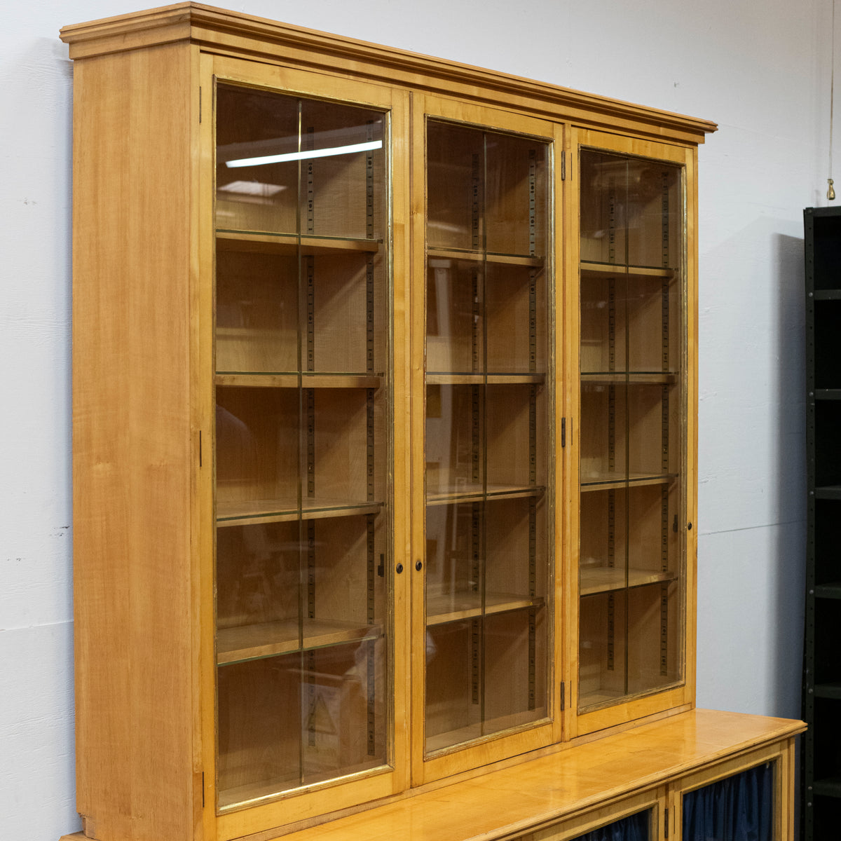 Reclaimed Mid-Century Georgian Style Bookcase | Glazed Cabinet | The Architectural Forum