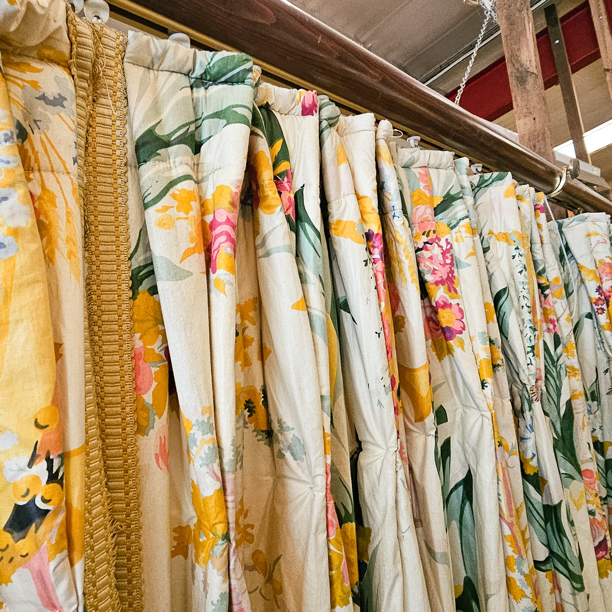 x3 Pairs FONTAINEBLEAU French Curtains | Chintz Drapes | The Architectural Forum