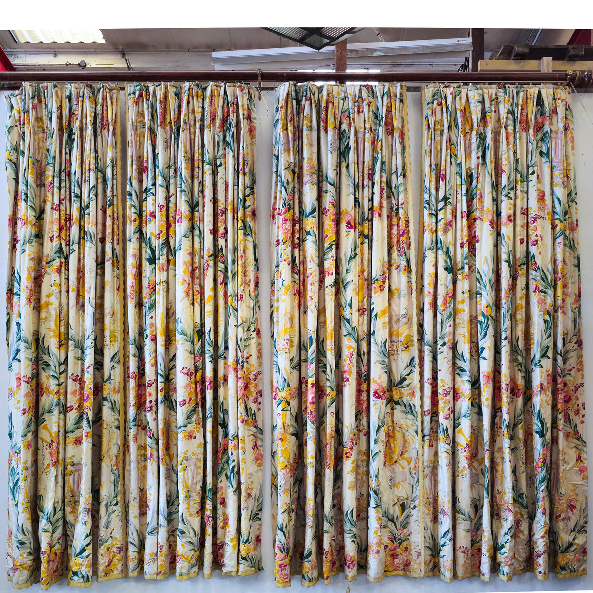 x3 Pairs FONTAINEBLEAU French Curtains | Chintz Drapes | The Architectural Forum