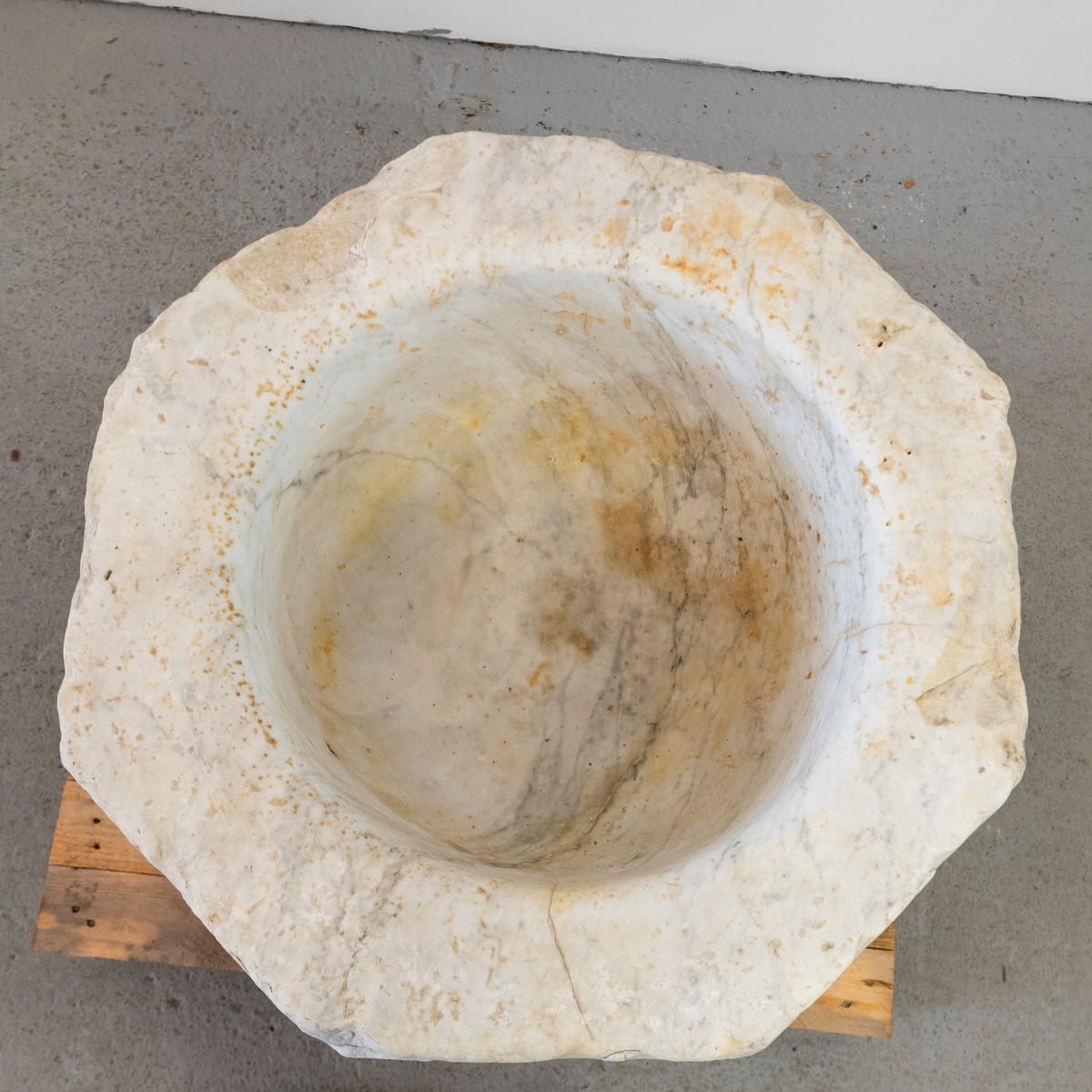 Large Antique Carved Marble Church Font | The Architectural Forum