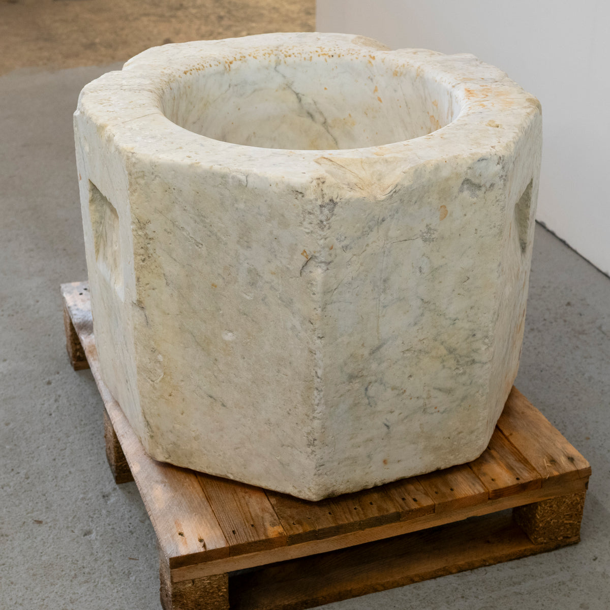 Large Antique Carved Marble Church Font | The Architectural Forum