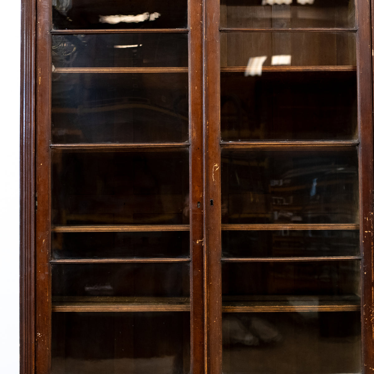 Monumental Victorian Glazed Oak Library Bookcase