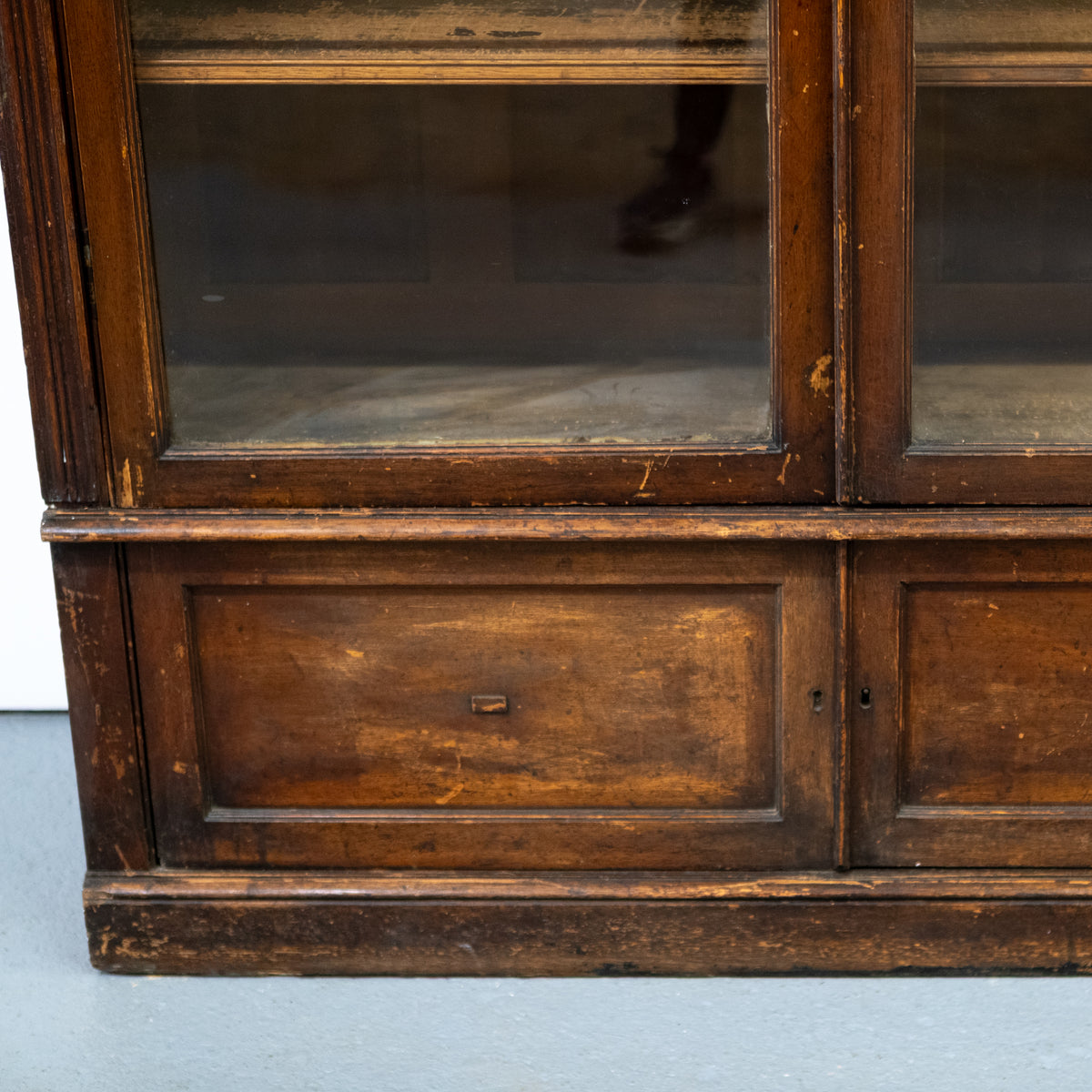 Monumental Victorian Glazed Oak Library Bookcase
