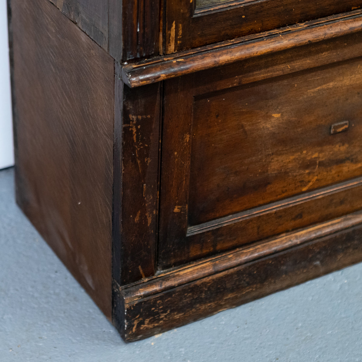 Monumental Victorian Glazed Oak Library Bookcase