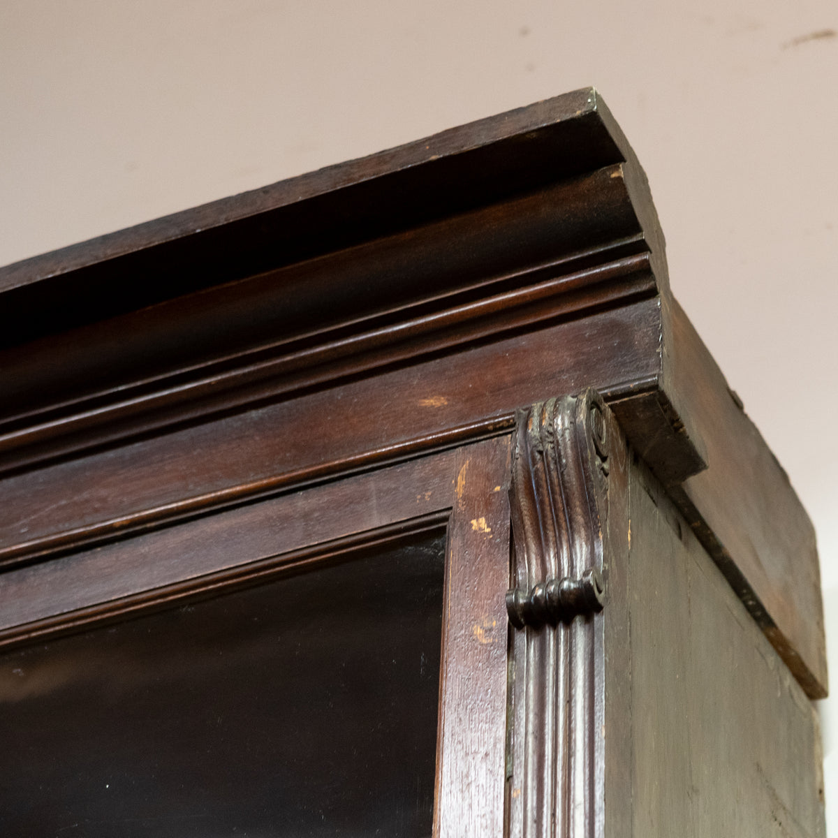 Monumental Victorian Glazed Oak Library Bookcase