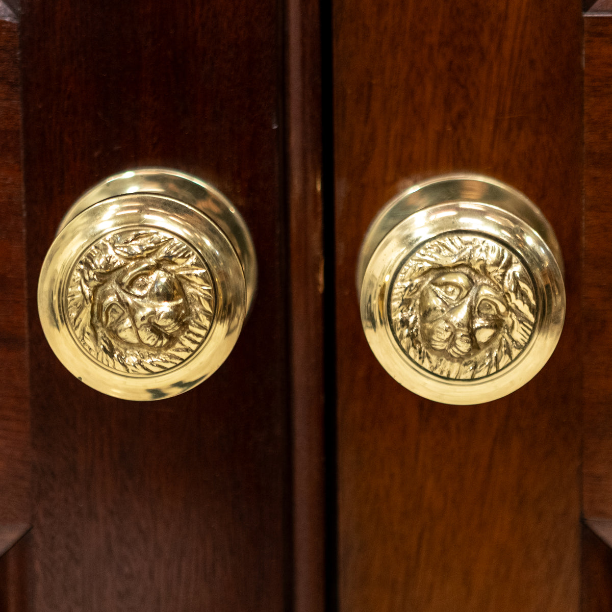 Reclaimed Large Flame Mahogany Double Doors