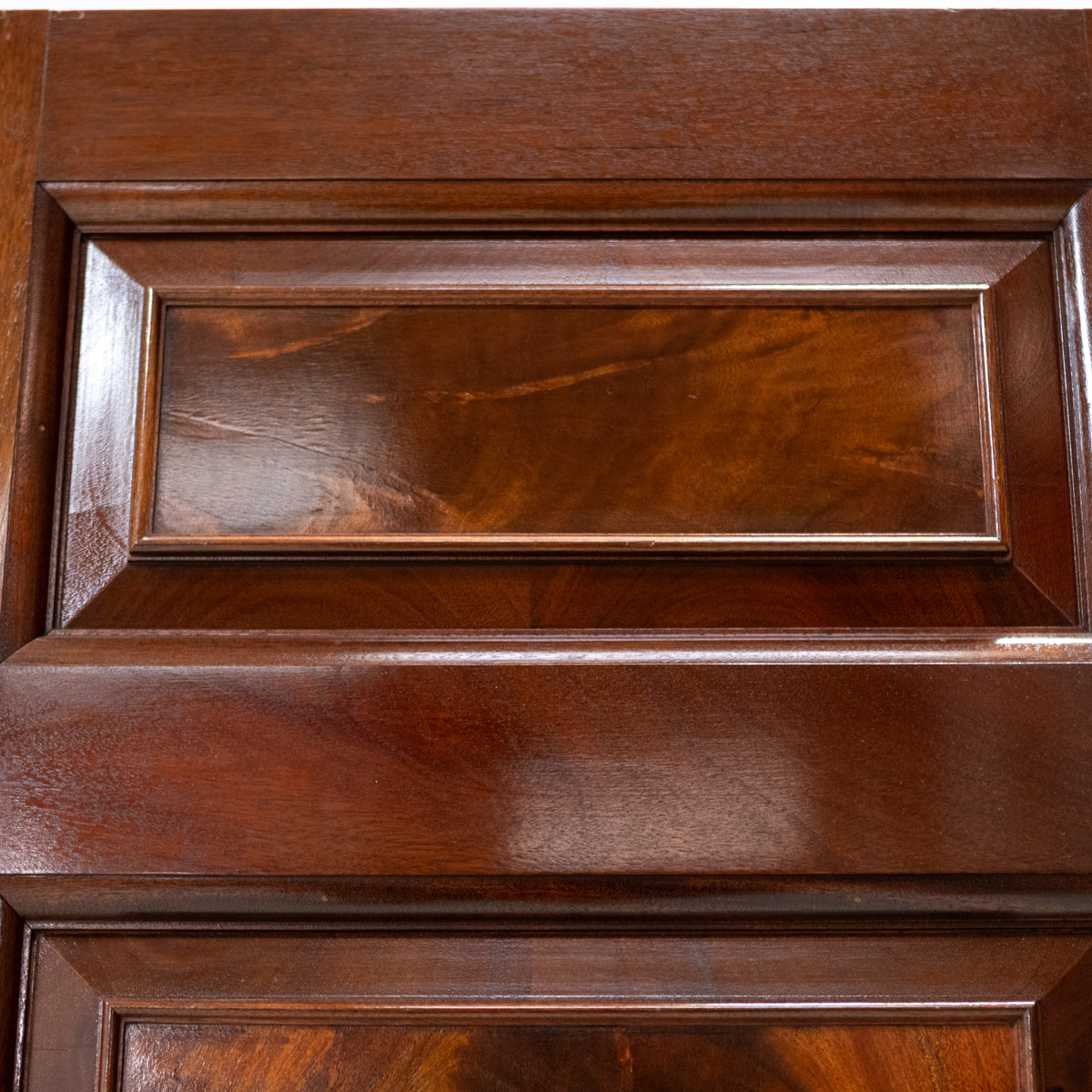 Reclaimed Large Flame Mahogany Double Doors