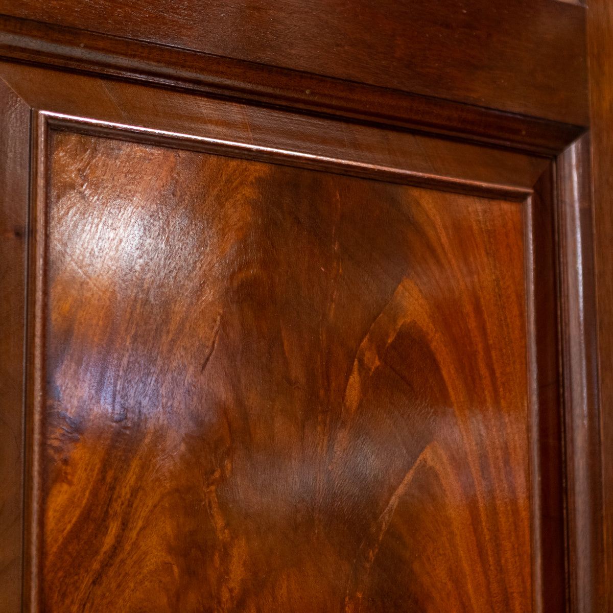 Reclaimed Large Flame Mahogany Double Doors