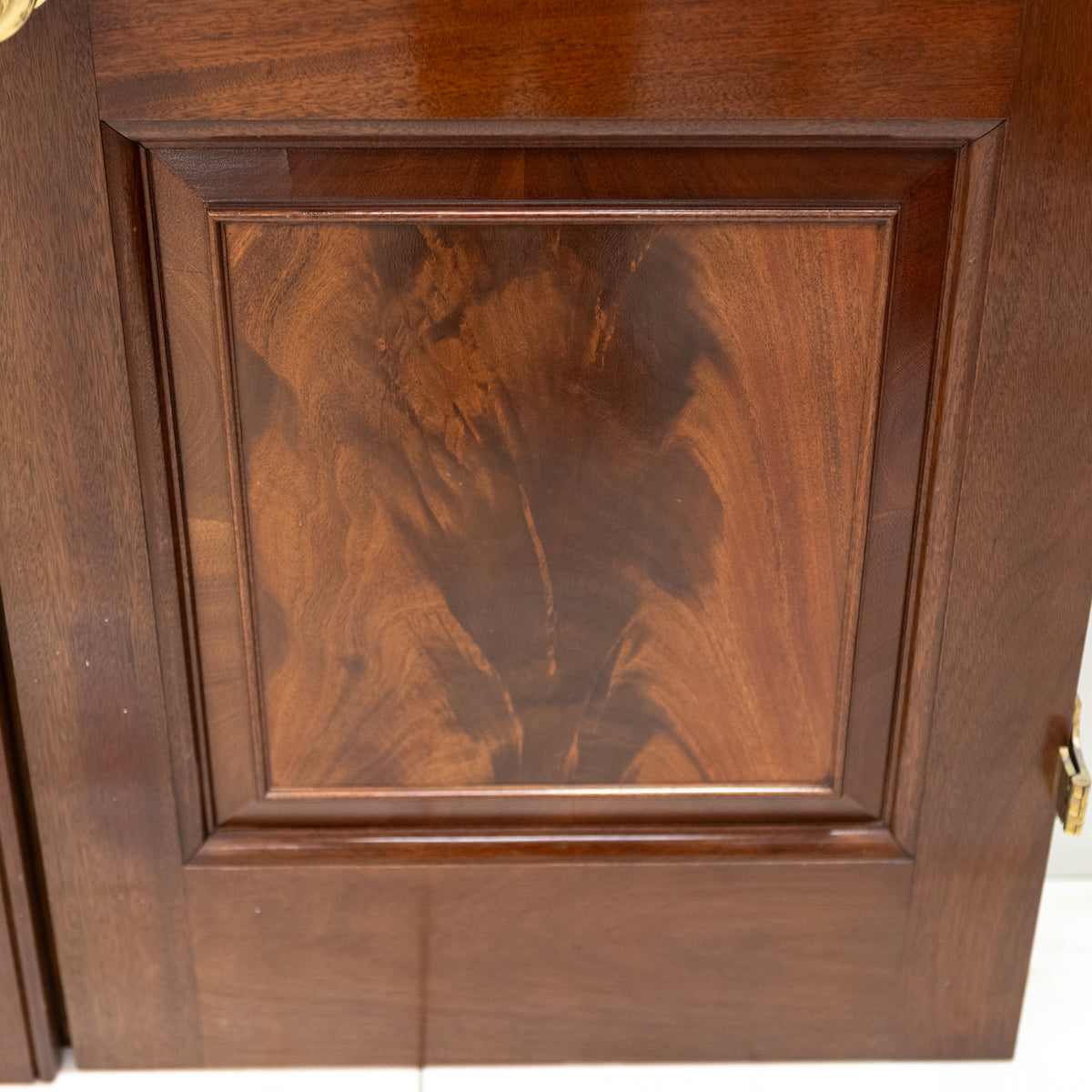Reclaimed Large Flame Mahogany Double Doors