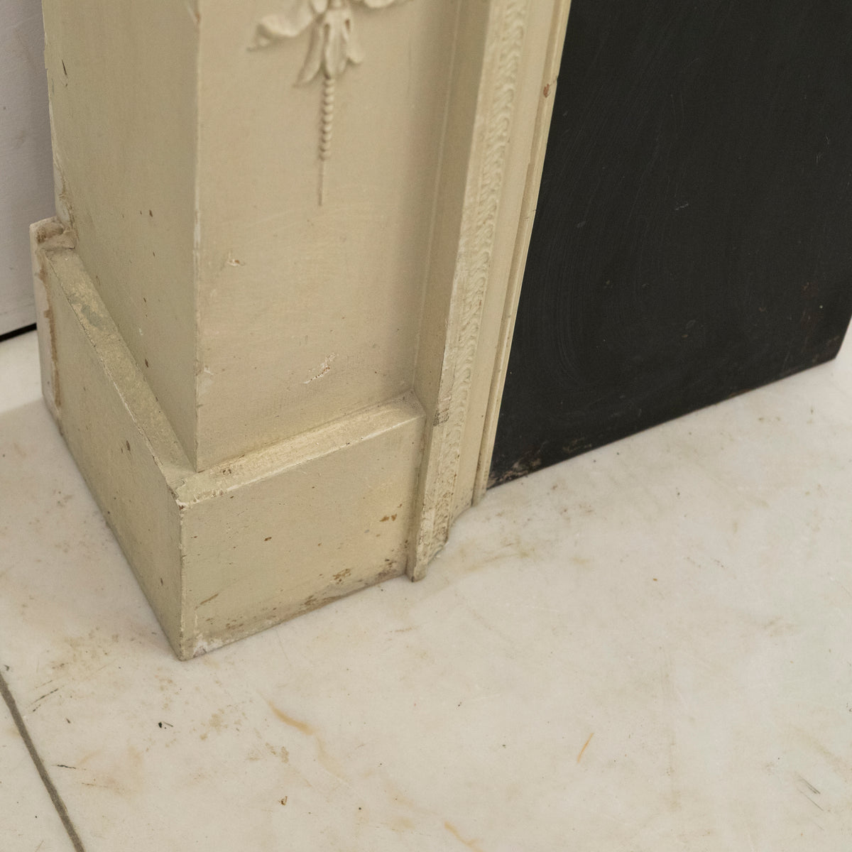 Reclaimed ornate Regency Style Wooden Surround with Slate Slips | The Architectural Forum