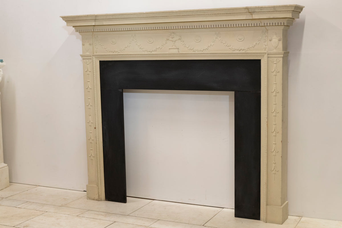 Reclaimed ornate Regency Style Wooden Surround with Slate Slips | The Architectural Forum