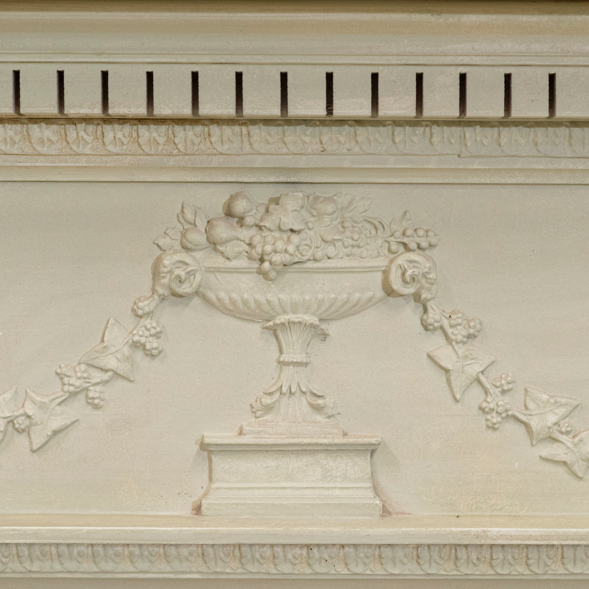 Reclaimed ornate Regency Style Wooden Surround with Slate Slips | The Architectural Forum