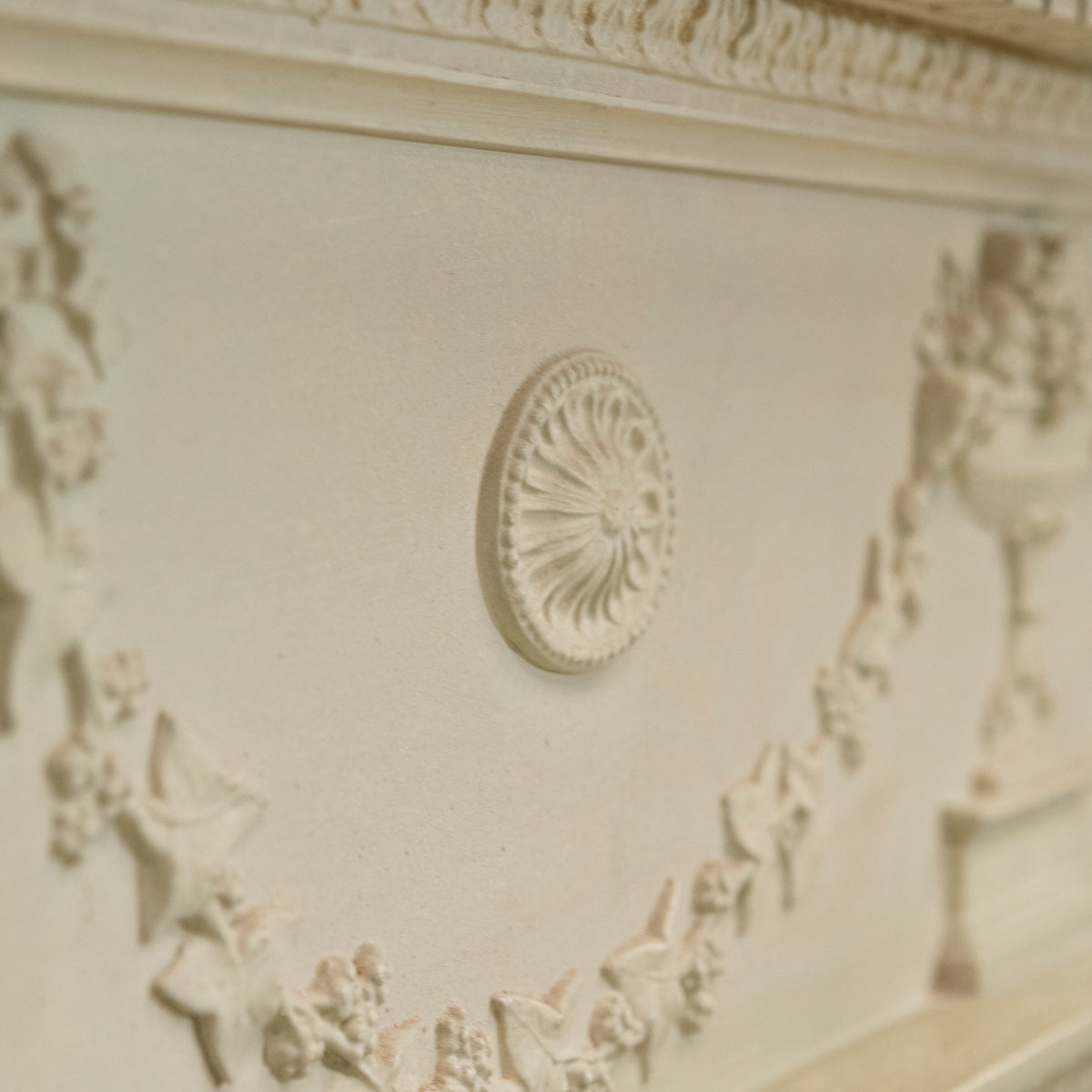 Reclaimed ornate Regency Style Wooden Surround with Slate Slips | The Architectural Forum