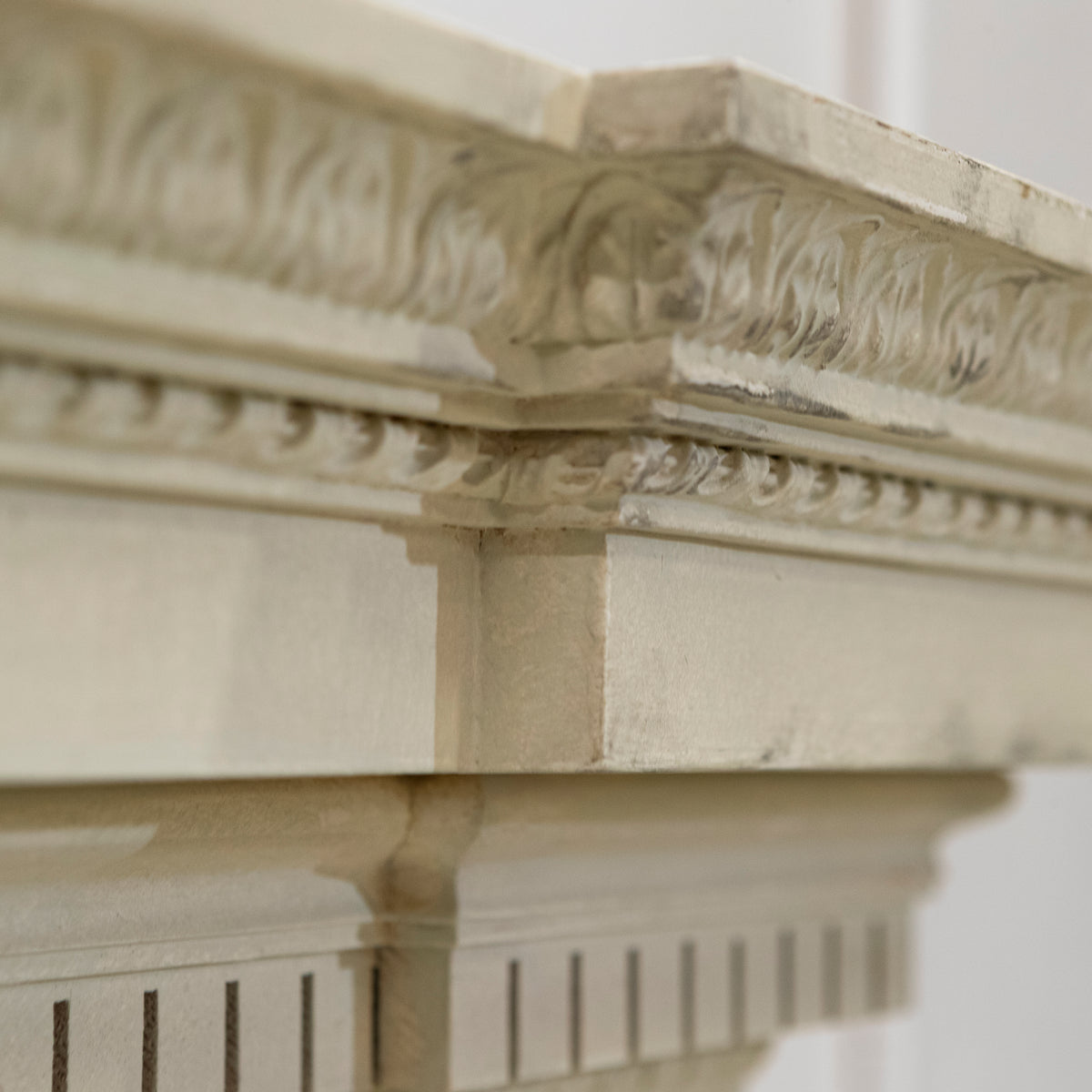 Reclaimed ornate Regency Style Wooden Surround with Slate Slips | The Architectural Forum