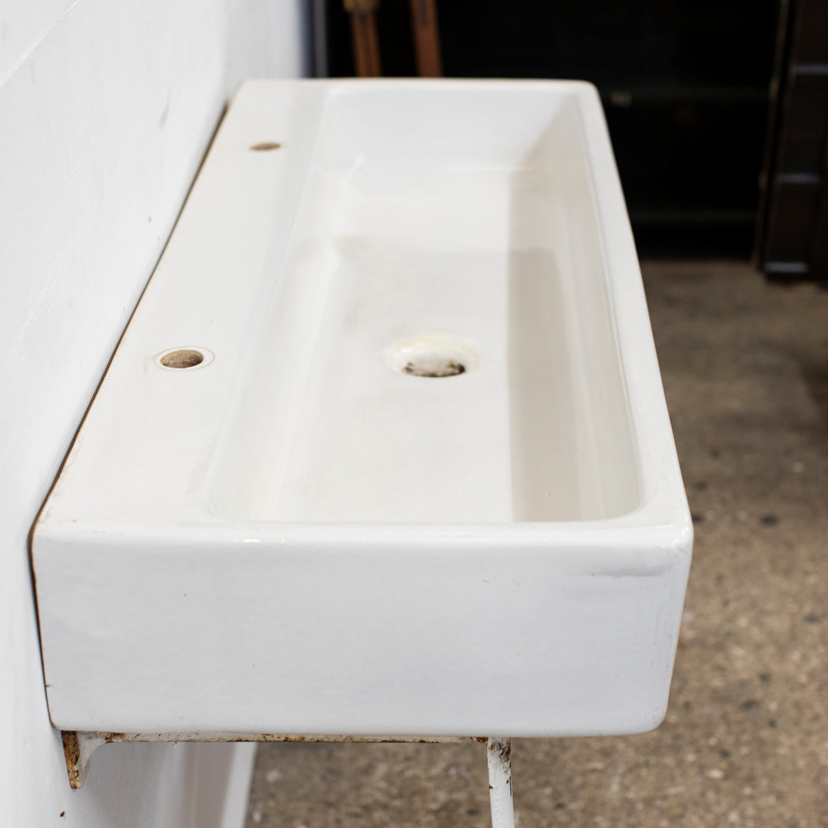 Large Reclaimed Porcelain Trough Sink | The Architectural Forum