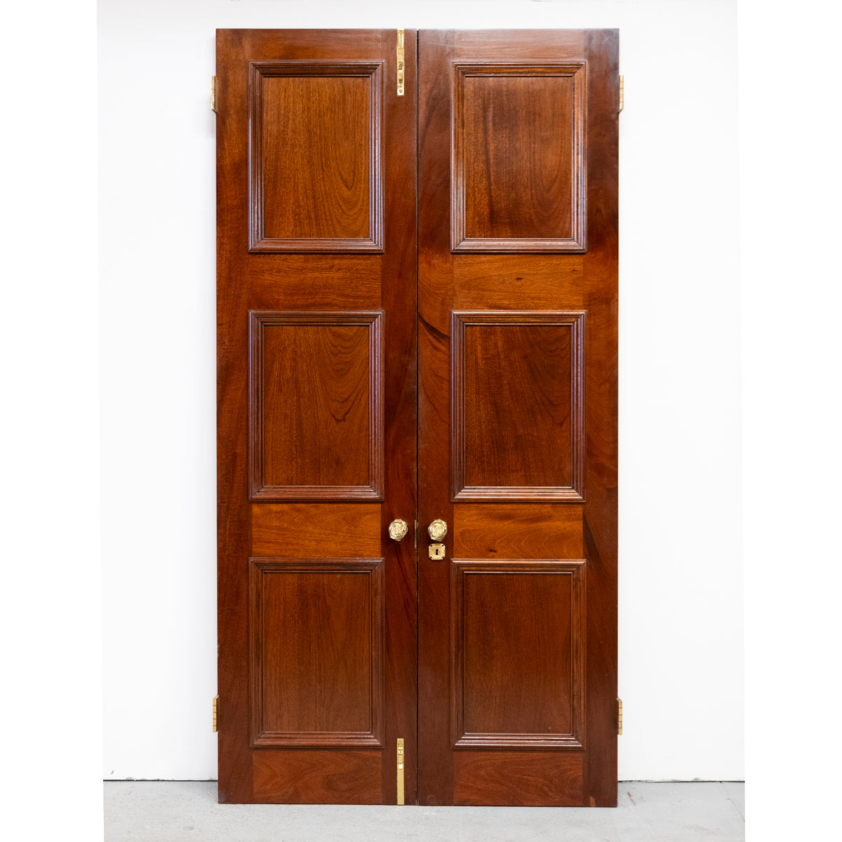 Large Reclaimed Solid Mahogany Double Doors | The Architectural Forum