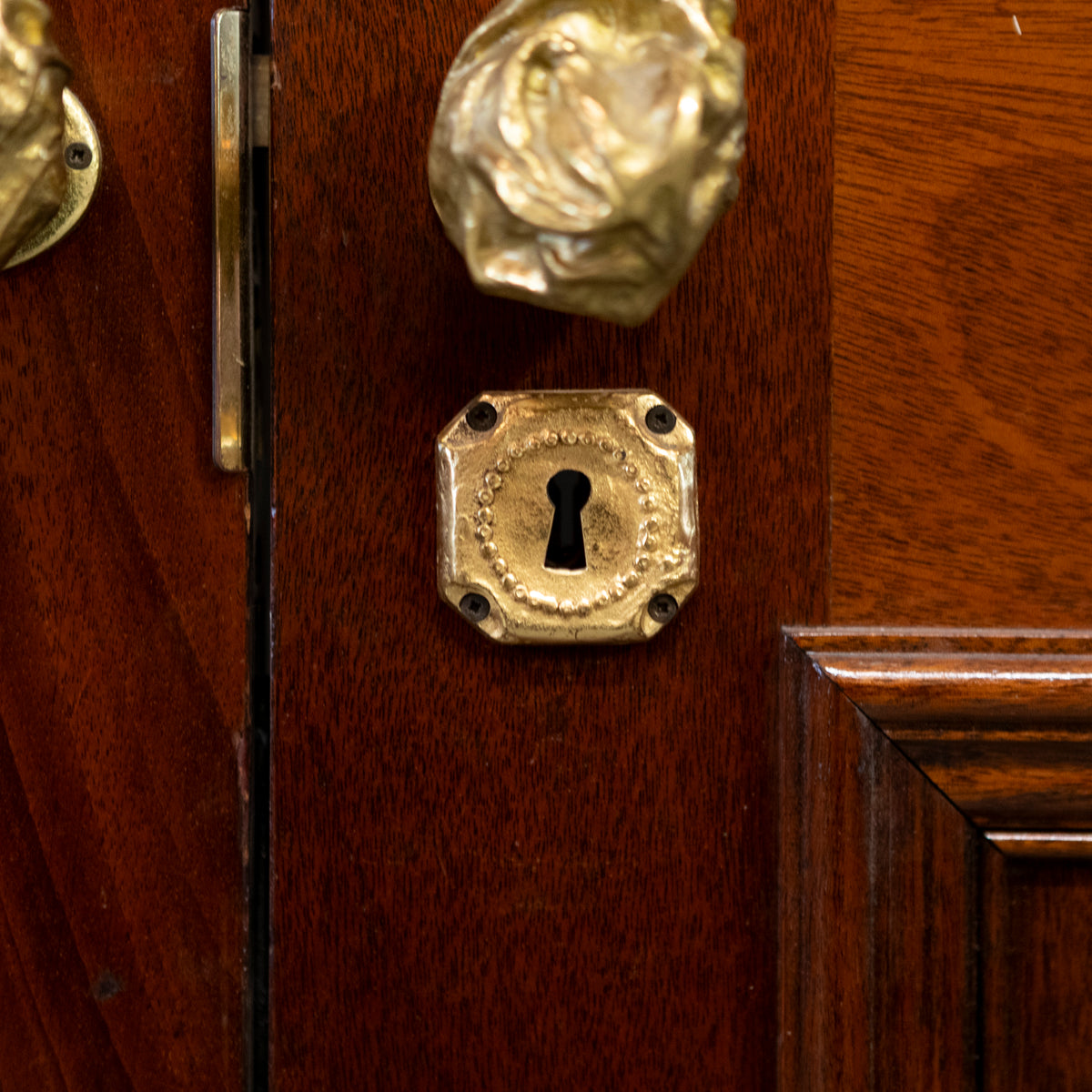 Large Reclaimed Solid Mahogany Double Doors | The Architectural Forum