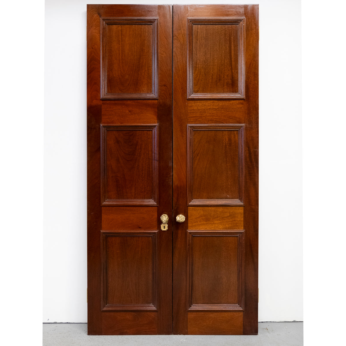 Large Reclaimed Solid Mahogany Double Doors | The Architectural Forum