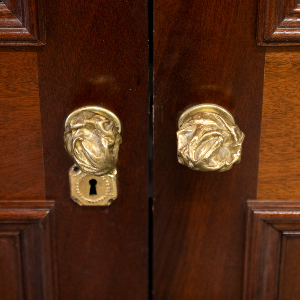 Large Reclaimed Solid Mahogany Double Doors | The Architectural Forum