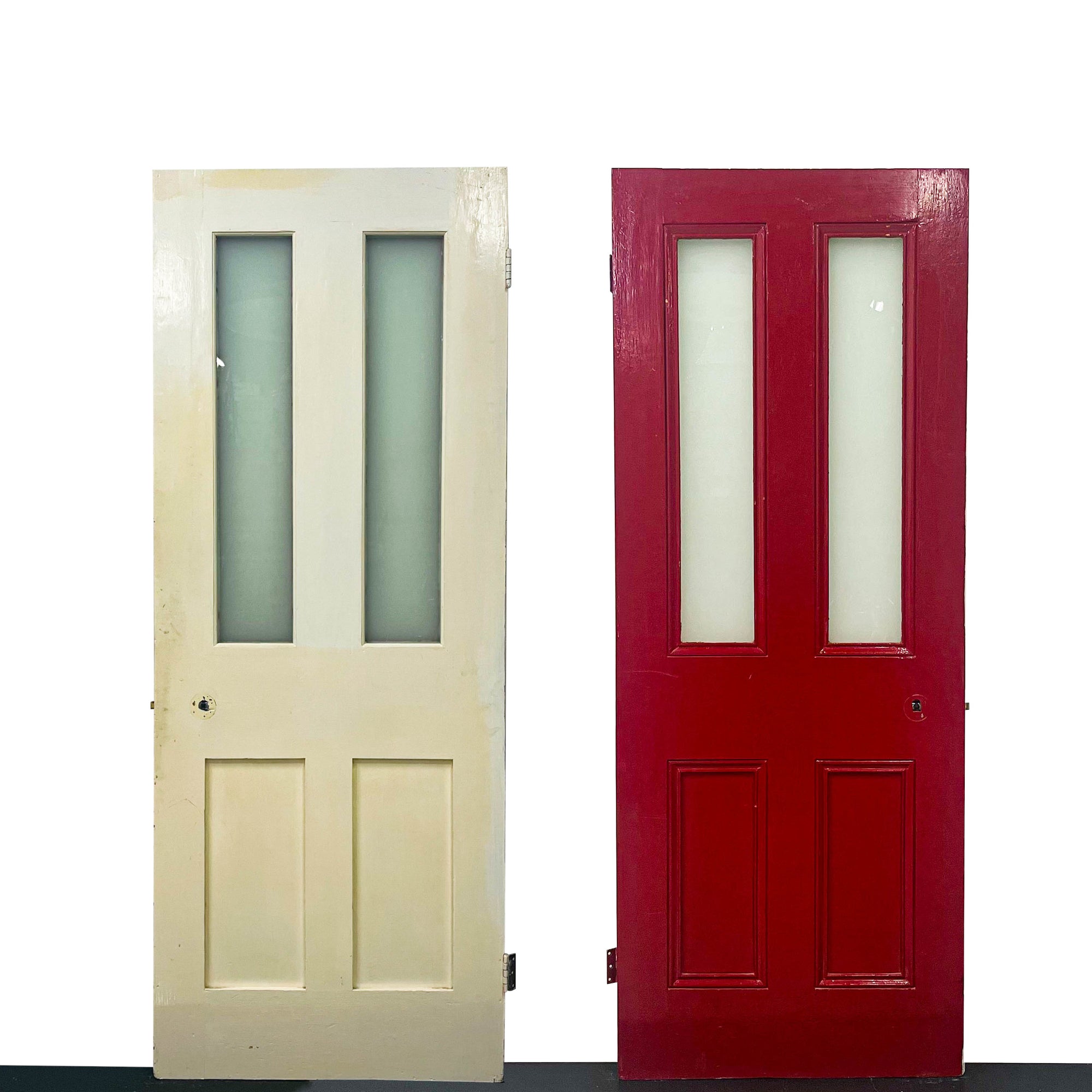 Victorian 2 Panel Antique Glazed Door - 195.5cm x 75.5cm | The Architectural Forum