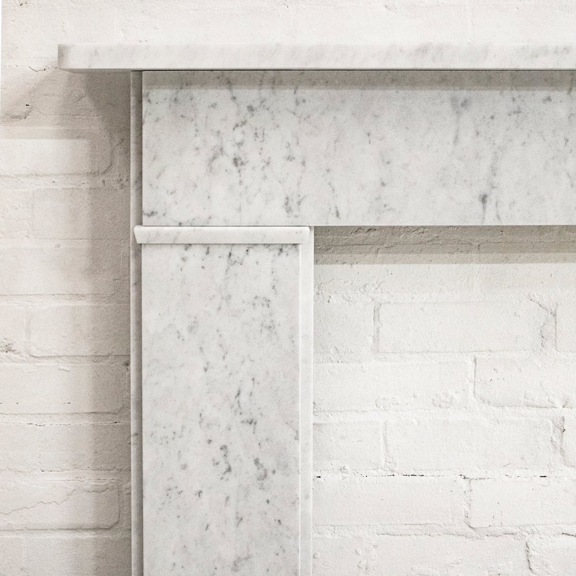 Early Edwardian, Late Georgian Style Carrara Marble Fire Surround | The Architectural Forum