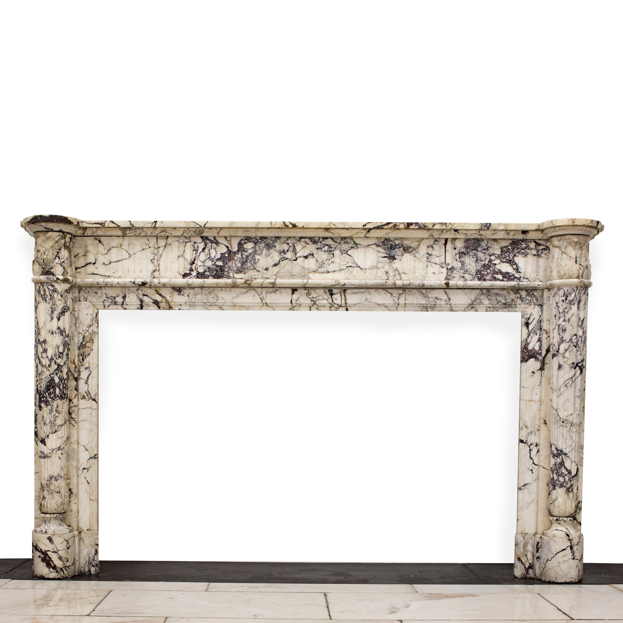 Antique 19th Century Louis XVI Marble Fireplace Surround | The Architectural Forum