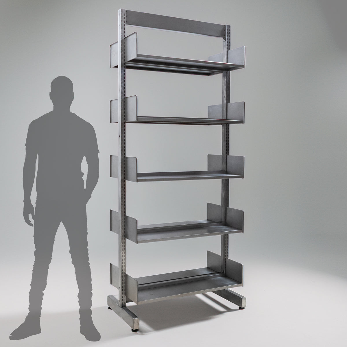 Mid-Century Steel Library Modular Shelving from Cambridge University