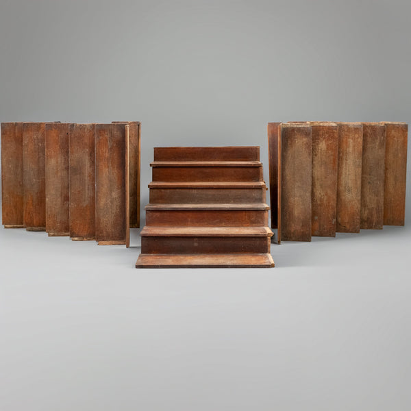 Reclaimed Mid-Century Staircase | 17 Teak Steps - The Architectural Forum