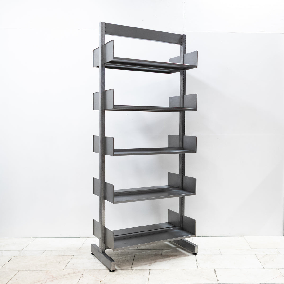 Mid-Century Steel Library Modular Shelving from Cambridge University