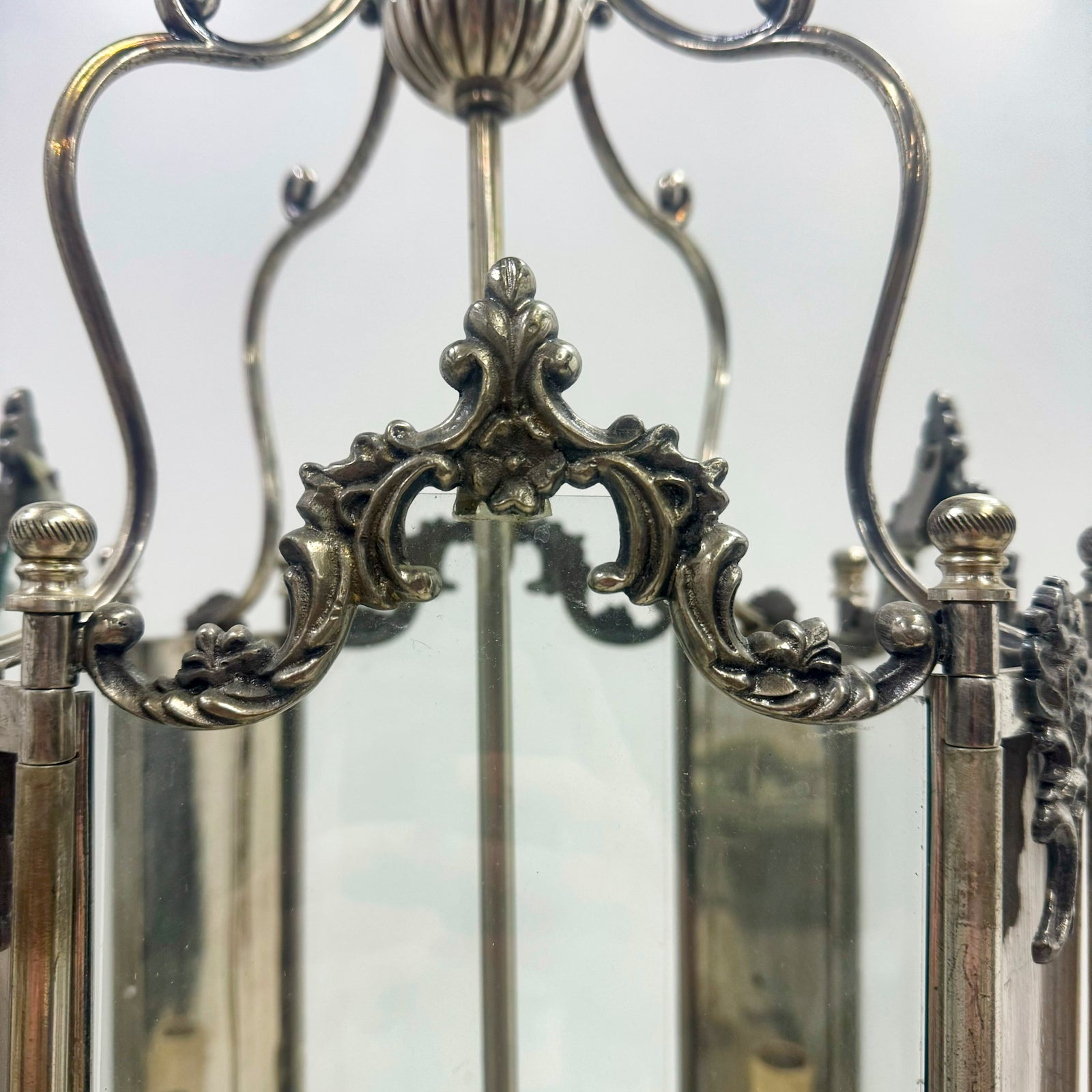 Reclaimed Nickel Plated Lantern Ceiling Light | The Architectural Forum