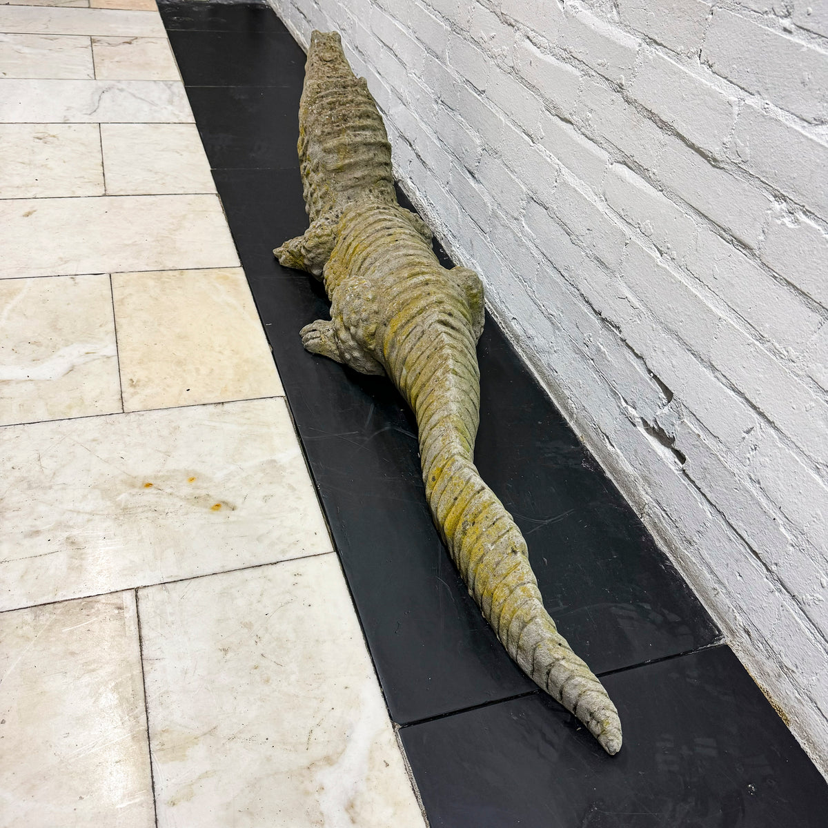 Mid Century Precast Crocodile Statue | The Architectural Forum