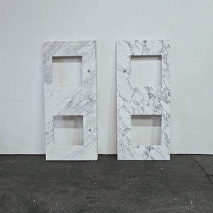 Reclaimed Marble Worktop Twin Basin | Marble Sink Countertop | The Architectural Forum