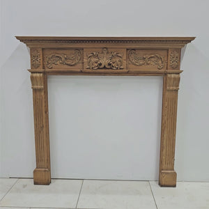 Antique Pine Wooden Fireplace Surround | The Architectural Forum