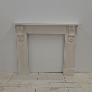 Reclaimed Victorian Style Carved Limestone Surround with Corbels | The Architectural Forum