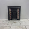 Victorian Cast Iron Tiled Fireplace Insert with Floral Panels | The Architectural Forum