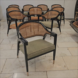 Reclaimed Set of 10 Mid Century Inspired Dining Chairs | Edward Wormley | The Architectural Forum