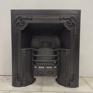 Antique Georgian Cast Iron Register Grate Fireplace | The Architectural Forum