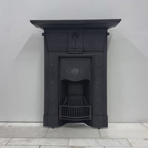 Antique Tiled Cast Iron Combination Fireplace | The Architectural Forum