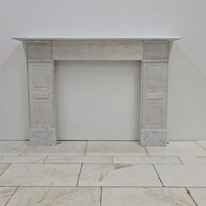 Antique Carrara Marble Fireplace Surround | The Architectural Forum