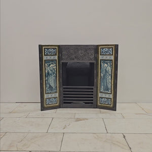 Antique Cast Iron Thomas Jeckyll Insert with William Morris Tiles | The Architectural Forum